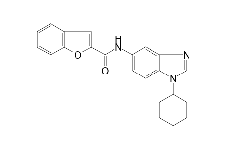Benzofuran-2-carboxylic acid (1-cyclohexyl-1H-benzoimidazol-5-yl)amide