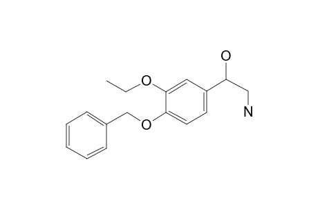 Benzeneethanamine, 4-benzyloxy-3-ethoxy-.beta.-hydroxy-