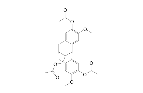 13-[(Acetoxy)methyl]-5,6,7,12-tetrahydro-3,10-dimethoxy-6,12-methano-dibenzo[a,d]cyclooctene-2,9-diyl Diacetate
