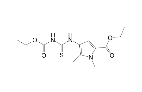 4-(3-carboxy-2-thioureido)-1,5-dimethylpyrrole-2-carboxylic acid, diethyl ester