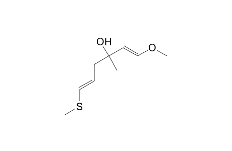 (1E,5E)-1-Methoxy-3-methyl-6-(methylsulfanyl)-1,5-hexadien-3-ol