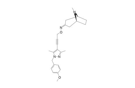 3-TROPINONE-O-[3-[1-(PARA-METHOXYBENZYL)-3,5-DIMETHYL-1H-PYRAZOL-4-YL]-2-PROPYN-1-YL]-OXIME
