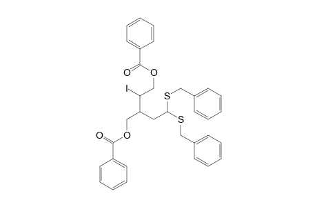 5-O-BENZOYL-3-C-[(BENZOYLOXY)-METHYL]-2,3-DIDEOXY-4-IODO-D-ERYTHRO-PENTOSE-DIBENZYL]-DITHIOACETAL