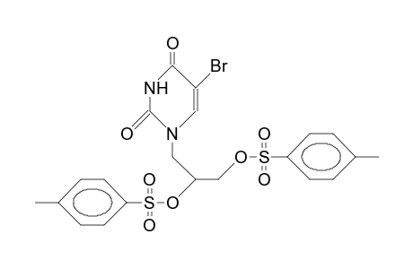 5-Bromo-1-(2',3'-bis-<P-tolylsulfonyloxy>-propyl -uracil