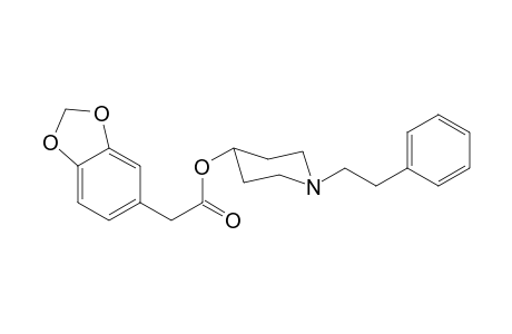 1-(2-Phenylethyl)piperidin-4-yl-3,4-methylenedioxyphenyl acetate