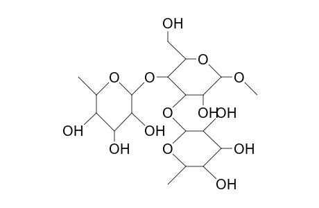Methyl <A-L-fucopyranosyl(1->4)>-<B-L-fucopyranosyl(1->3)>-A-D-galactopyranoside