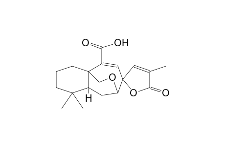 SPIRO[8,4a-(EPOXYMETHANO)-4aH-BENZOCYCLOHEPTENE-7(2H),2'(5'H)-FURAN]-5-CARBOXYLIC ACID, 1,3,4,8,9,9a-HEXAHYDRO-1,1,4'-TRIMETHYL-5'-OXO-