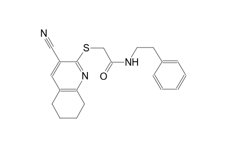 acetamide, 2-[(3-cyano-5,6,7,8-tetrahydro-2-quinolinyl)thio]-N-(2-phenylethyl)-