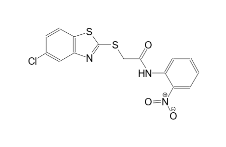 2-[(5-chloro-1,3-benzothiazol-2-yl)sulfanyl]-N-(2-nitrophenyl)acetamide