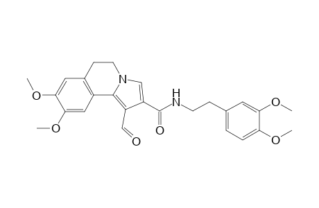 1-formyl-N-homoveratryl-8,9-dimethoxy-5,6-dihydropyrrol[2,1-a]isoquinoline-2-carboxamide