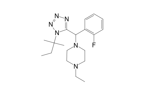 1-Ethyl-4-[(2-fluorophenyl)-[1-(2-methylbutan-2-yl)-1,2,3,4-tetrazol-5-yl]methyl]piperazine