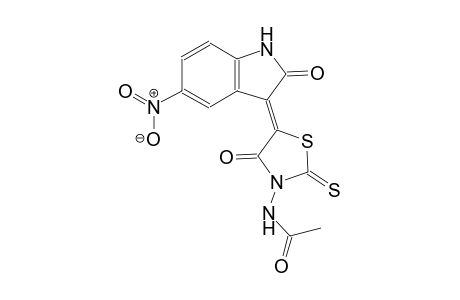 acetamide, N-[(5Z)-5-(1,2-dihydro-5-nitro-2-oxo-3H-indol-3-ylidene)-4-oxo-2-thioxothiazolidinyl]-