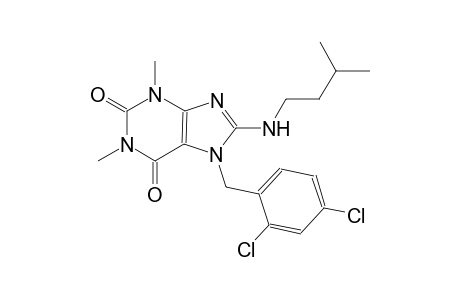 7-(2,4-dichlorobenzyl)-8-(isopentylamino)-1,3-dimethyl-3,7-dihydro-1H-purine-2,6-dione