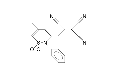 N-Phenyl-2-methyl-4-(2,3,3-tricyano-prop-2-en-1-ylidene)-but-2-ene-1,4-sultame