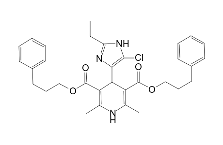 Diphenpropyl-1,4-dihydro-2,6-dimethyl-4-[4-(5)-chloro-2-ethyl-5-(4)-imidazolyl]-3,5-pyridinedicarboxylate