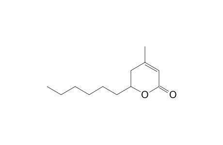 5,6-Dihydro-4-methyl-6-hexyl-2H-pyran-2-one