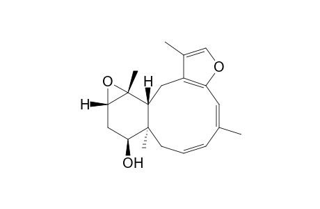 Oxireno[5',6']benzo[1',2':4,5]cyclodeca[1,2-b]furan-3-ol, 1a,2,3,3a,4,12,12a,12b-octahydro-3a,7,11,12b-tetramethyl-, [1aS-(1aR*,3R*,3aS*,5Z,7Z,12aS*,12bS*)]-