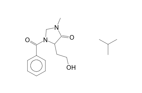 1-BENZOYL-2-tert-BUTYL-5-(2-HYDROXYETHYL)-3-METHYLIMIDAZOLIDIN-4-ONE