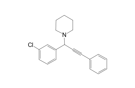 1-(1-(3-chlorophenyl)-3-phenylprop-2-yn-1-yl)piperidine