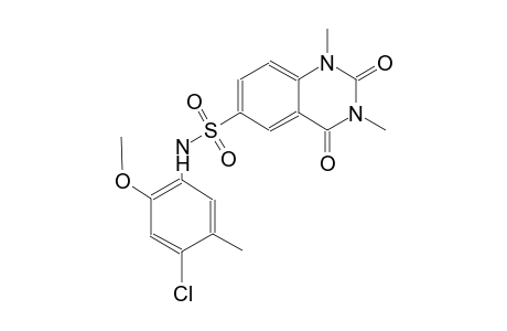 N-(4-chloro-2-methoxy-5-methylphenyl)-1,3-dimethyl-2,4-dioxo-1,2,3,4-tetrahydro-6-quinazolinesulfonamide