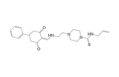 1-piperazinecarbothioamide, 4-[2-[[(2,6-dioxo-4-phenylcyclohexylidene)methyl]amino]ethyl]-N-(2-propenyl)-
