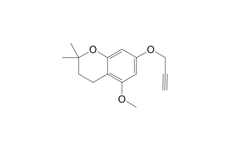 5-Methoxy-2,2-dimethyl-7-prop-2-ynoxy-3,4-dihydro-2H-1-benzopyran
