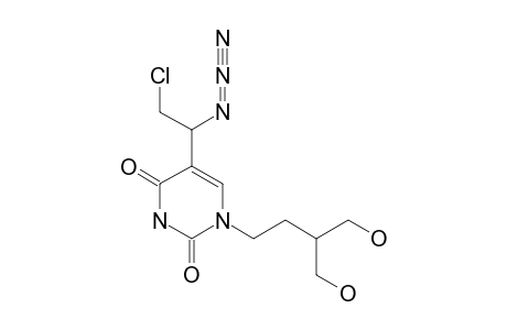 1-[4-HYDROXY-3-(HYDROXYMETHYL)-1-BUTYL]-5-(1-AZIDO-2-CHLOROETHYL)-URACIL