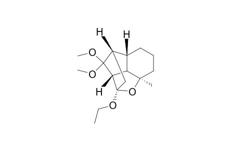 2,4-Methanoindeno[7,1-bc]furan, 2-ethoxydecahydro-3,3-dimethoxy-7a-methyl-, (2.alpha.,2a.alpha.,4.beta.,4a.alpha.,7a.alpha.,7b.alpha.)-(.+-.)-