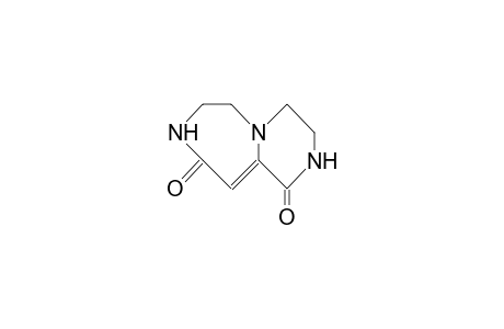 3,4,7,8-Tetrahydro-2H,6H-pyrazino(1,2-D)(1,4)diazepine-1,9-dione