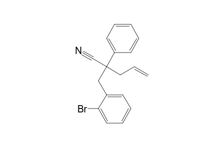 2-(o-Bromobenzyl)-2-phenyl-4-pentenenitrile