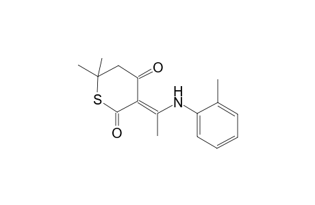 6,6-Dimethyl-3-(1-O-tolylamino-ethylidene)-dihydro-thiopyran-2,4-dione