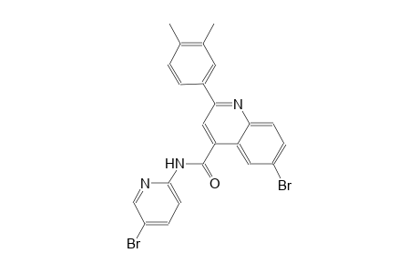 6-bromo-N-(5-bromo-2-pyridinyl)-2-(3,4-dimethylphenyl)-4-quinolinecarboxamide