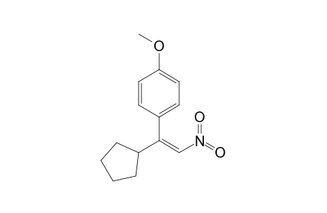 (Z)-2-Cyclopentyl-2-(4-methoxyphenyl)-1-nitroethene