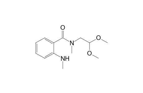 N-(2,2-dimethoxyethyl)-N-methyl-2-(methylamino)benzamide