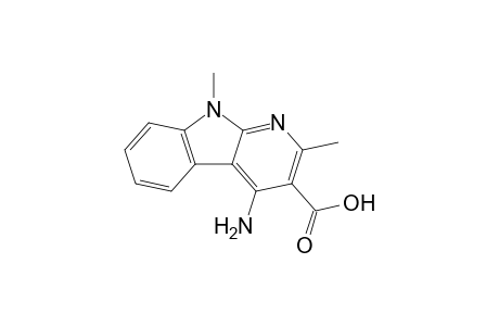 4-amino-2,9-dimethyl-3-pyrido[2,3-b]indolecarboxylic acid