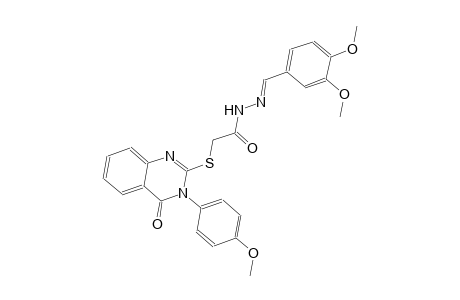 N'-[(E)-(3,4-dimethoxyphenyl)methylidene]-2-{[3-(4-methoxyphenyl)-4-oxo-3,4-dihydro-2-quinazolinyl]sulfanyl}acetohydrazide