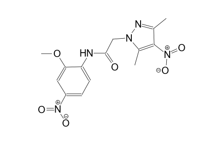 2-(3,5-dimethyl-4-nitro-1H-pyrazol-1-yl)-N-(2-methoxy-4-nitrophenyl)acetamide
