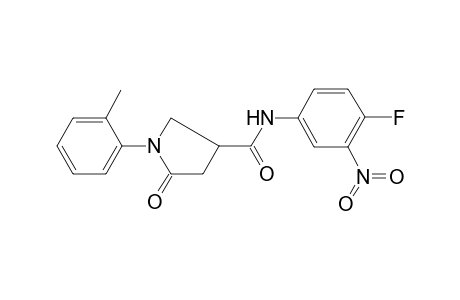 Pyrrolidine-3-carboxamide, N-(4-fluoro-3-nitrophenyl)-1-(2-methylphenyl)-5-oxo-