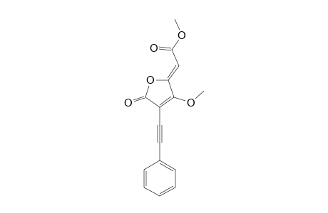 4-METHOXY-5-[Z-2-(METHOXYCARBONYLMETHYLIDENE)]-3-(PHENYLETHYNYL)-2-FURANONE
