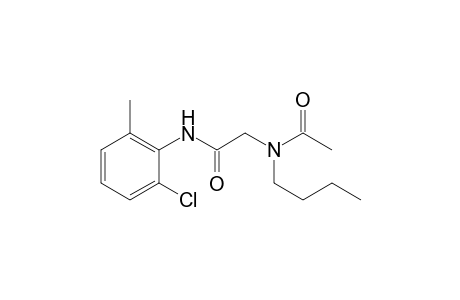 2-(N-butyl-N-acetylamino)-N-(2-chloro-6-methylphenyl) acetamide