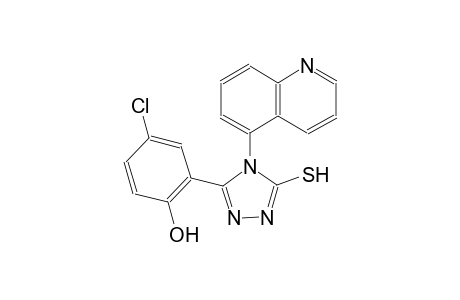 phenol, 4-chloro-2-[5-mercapto-4-(5-quinolinyl)-4H-1,2,4-triazol-3-yl]-