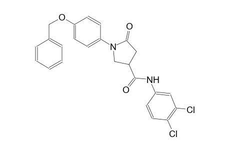 1-[4-(benzyloxy)phenyl]-N-(3,4-dichlorophenyl)-5-oxo-3-pyrrolidinecarboxamide