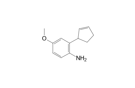 2-(Cyclopent-2-en-1-yl)-4-methoxyaniline