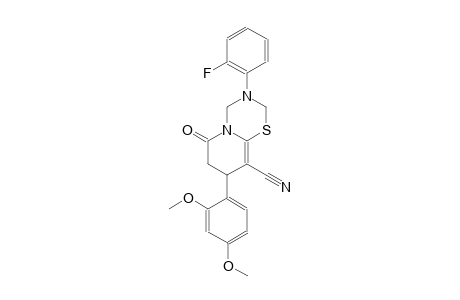 2H,6H-pyrido[2,1-b][1,3,5]thiadiazine-9-carbonitrile, 8-(2,4-dimethoxyphenyl)-3-(2-fluorophenyl)-3,4,7,8-tetrahydro-6-oxo-