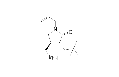 trans-3-(2,2-Dimethylpropyl)-4-(iodomercuriomethyl)-1-(2-propenyl)-2-pyrrolidinone
