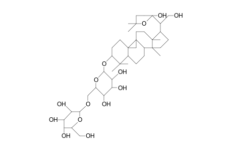 9,19-Cyclo-lanosta-22,25-epoxy-3.beta.,21,22(R)-triol-3.beta.-O-gentiobioside