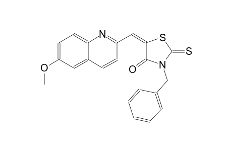 4-thiazolidinone, 5-[(6-methoxy-2-quinolinyl)methylene]-3-(phenylmethyl)-2-thioxo-, (5E)-