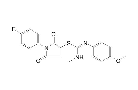 1-(4-fluorophenyl)-2,5-dioxo-3-pyrrolidinyl N'-(4-methoxyphenyl)-N-methylimidothiocarbamate
