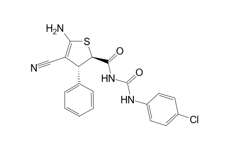 1-[(2R,3R)-5-Amino-4-cyano-3-(phenyl)-2,3-dihydro-thiophene-2-carbonyl]-3-(4-chloro-phenyl)-urea