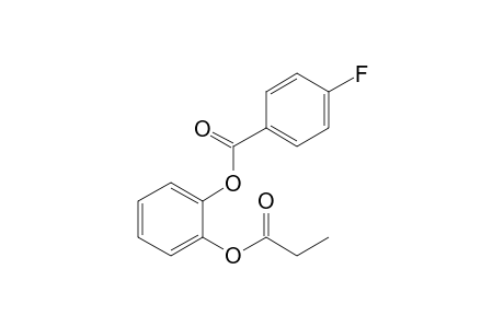 1,2-Benzendiol, o-(4-fluorobenzoyl)-o'-propionyl-